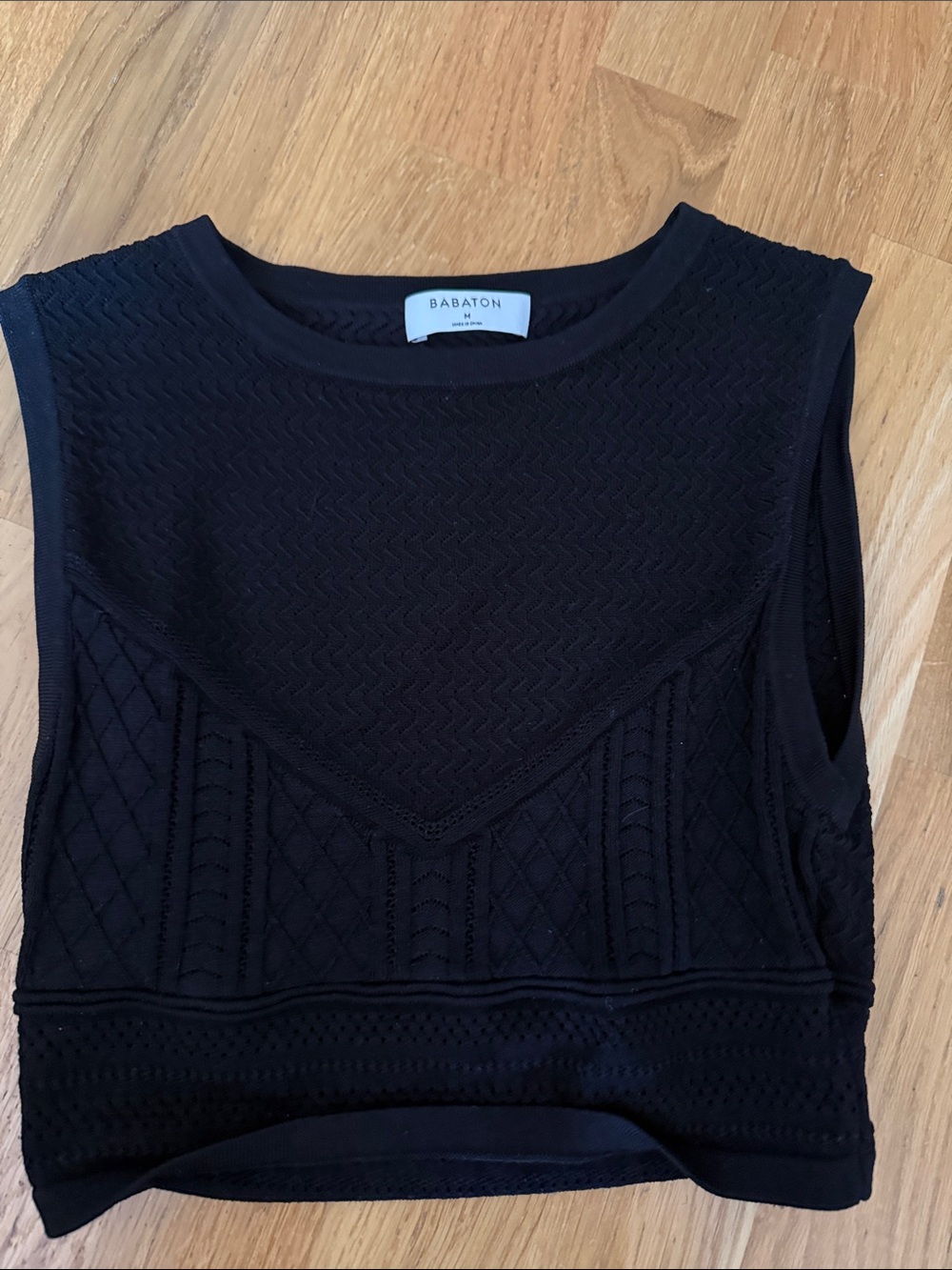 Aritzia Babaton pointelle knit tank